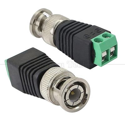 Solderless Screw Terminal Male Female BNC Connector Power Adapter for Cctv Camera Monitor Video Recorder