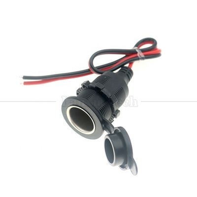 Waterproof 12V 24V 16AWG DC Car Cigarette Lighter Female Socket Plug Power Adapter Extension Cable
