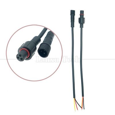 Waterproof  IP67 IP68 Male Female 2 3 4 5 6 7 8 Pin  M12 Cable for LED