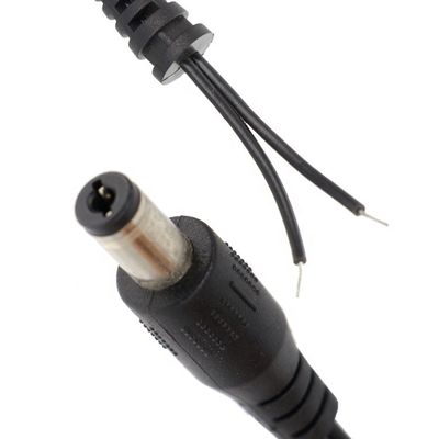 DC Supply Input Barrel Jack 2.1x5.5mm Male Female to Open Pigtail SR DC Power Cable