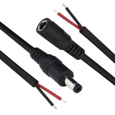 12V DC Barrel Jack 5.5x2.1mm 5.5x2.5mm 3.5x1.35mm Male Female Socket to Open Pigtail DC Power Cable