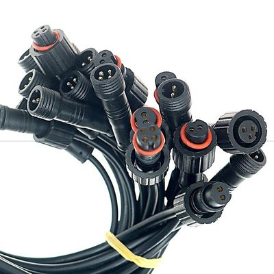 Customization IP67 IP68 Waterproof M12 2pin 3 Pin 4pin M12 DC to Open Bare Wires End Cable for LED Light