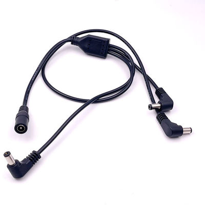 1 Female to 3 Angle Male Ways DC Splitter Power Extension Cable for CCTV Security Camera
