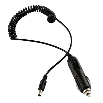 12V Spring Coiled Car DC Jack 5.5x2.1mm Cigarette Lighter Extension Cable