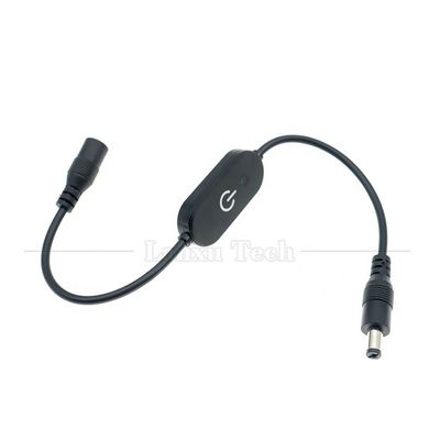 12V Male to Female 5.5x2.1 Barrel Jack DC Power Led Dimmer Switch Cable for Led Light