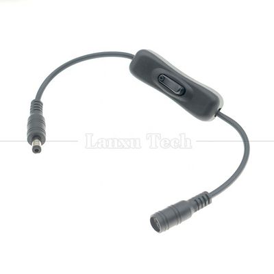 12V 24V Male to Female 5.5x2.1mm DC Jack on off  304 Switch Cable for LED Strip Lamp