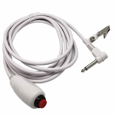 Custom 6.35 Single Button Switch Line Emergency Call Button Nurse Call Cable with Clip for Nurse Station Nurse Call System