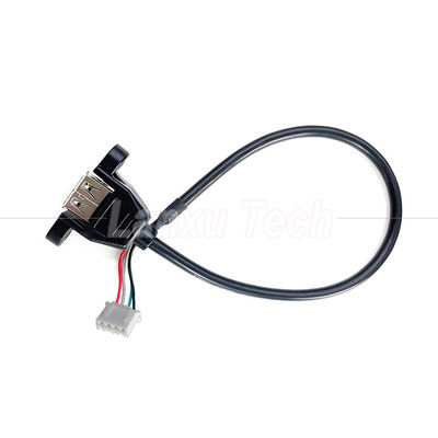 USB 2.0 Panel Mount Type A to JST XH PH VH 4 Pin Cable