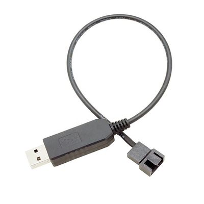 USB 5V  to 12V Voltage Step Up 3 Pin and 4 Pin PC Fan Power Adapter Cable