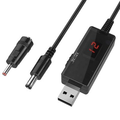 Led Display Multi Compatible Voltage Set Up Booster 5V to 9V 12V USB to DC Charger Cable