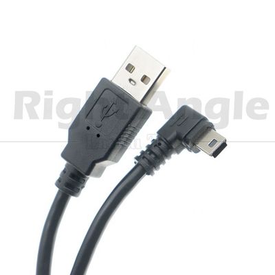 Customized 1m 2m 3m 90 Degree Up Down Left Right Angle Data Charging USB A Male to Mini 5pin USB Extension Cable for Camera
