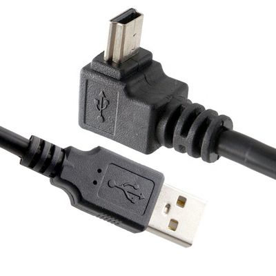 90 Degree Right Left UP DOWN Angle Mini  USB Data Charger Cable