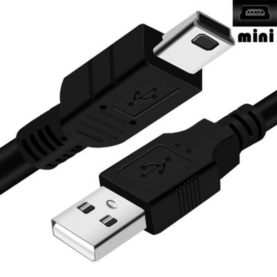Custom Shied Mini B 5 PIN USB 2.0 Charger Data Cable For PS3 controller camera