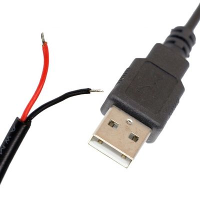 OEM USB 2.0 A Male To Open Stripped Tinned Soldering Bare 2 Wire End Pigtail Charging Cable