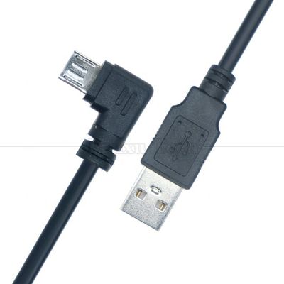 Customization 1m 2m 3m 90 Degree Right Angle Micro B V8 Connector to USB Extension Data Charger Cable
