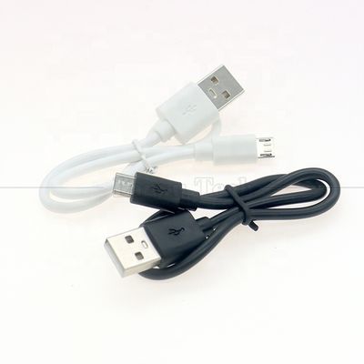 Cheap Short 30cm 50cm 1m White Black Fast Charging 1A V8 Micro B to USB A Male Charger Cable for Power Bank Speaker Earphone