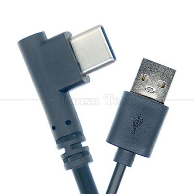 1M 1.5M 2M 3M Sync Data Charging 90 Degree  Angle  USB Type C Charger Cable for Phone Tablet Camera