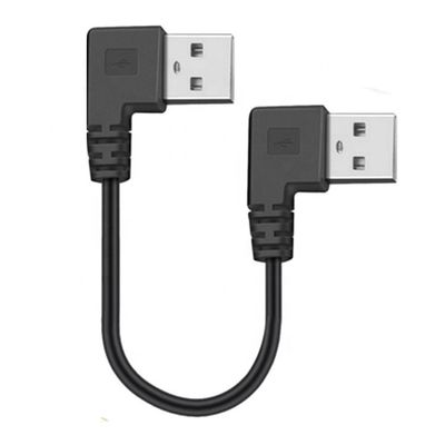 CUSTOM 0.25M 0.3M 90 Degree RIght Angle Male USB to Right Angle Male USB 2.0 Cable