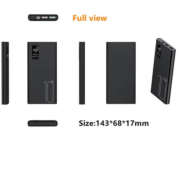 Outdoor Portable 10000mah PowerBank LED Display PD QC3.0 22.5W Fast Charge Slim Power Banks 10000mAh USB-C Charger for iphone 15 8